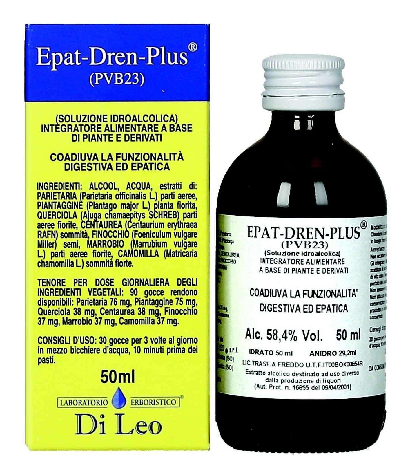 Epat-Dren-Plus® Di Leo (PVB23) – 50ml LABORATORIO ERBORISTICO DI LEO