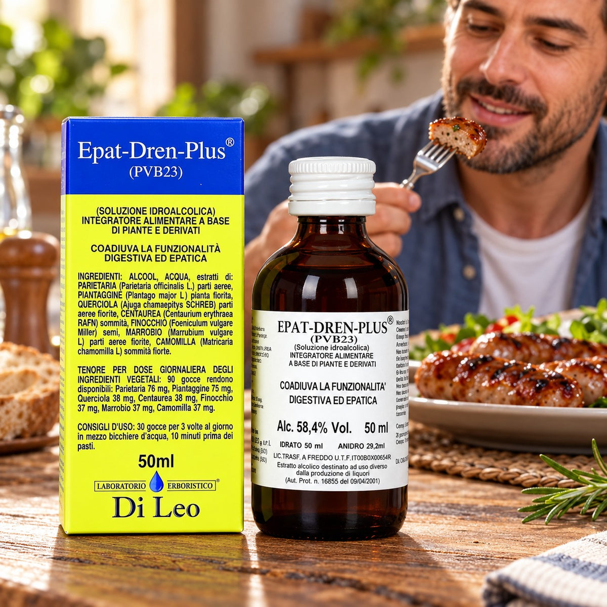 Epat-Dren-Plus® (PVB23) 50 ml Laboratorio Erboristico Di Leo – flacone e confezione | Erboristeria Ippocrate
