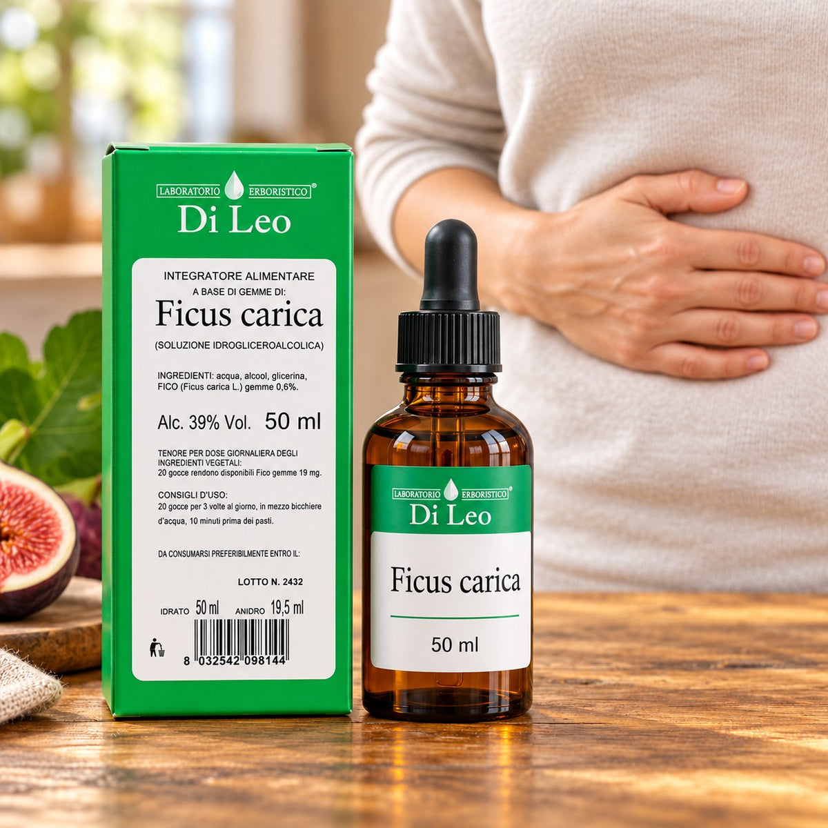 Ficus carica gemmoderivato 50 ml Laboratorio Erboristico Di Leo – flacone contagocce e confezione | Erboristeria Ippocrate