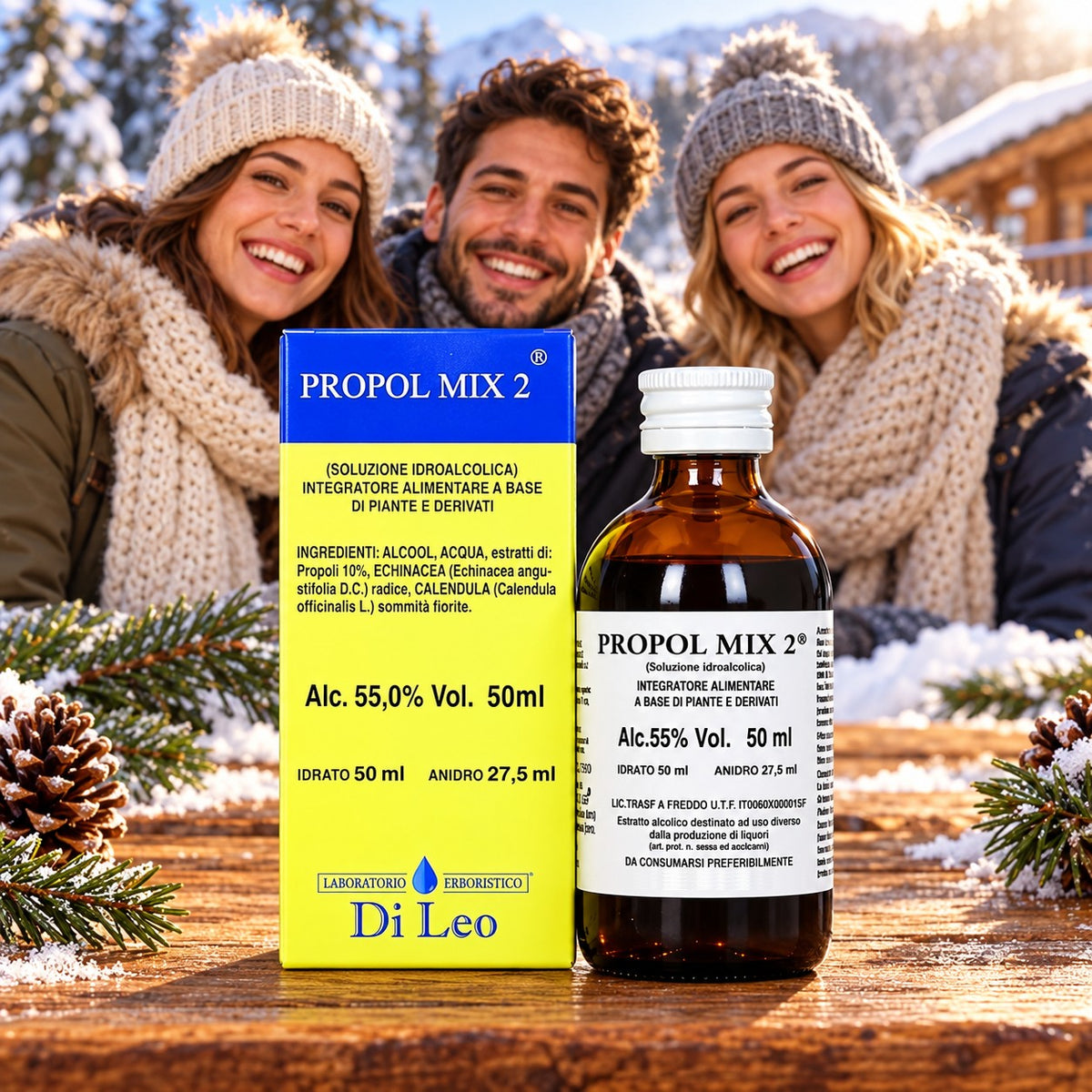 Propol Mix 2® 50 ml Laboratorio Erboristico Di Leo – flacone e confezione | Erboristeria Ippocrate