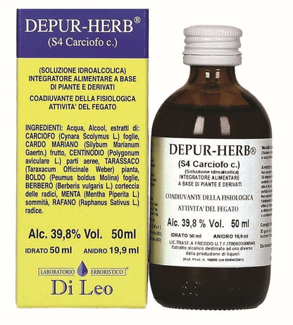 Depur-Herb® Di Leo (S4 Carciofo c.) – 50ml Prodotti Erboristici LABORATORIO ERBORISTICO DI LEO   