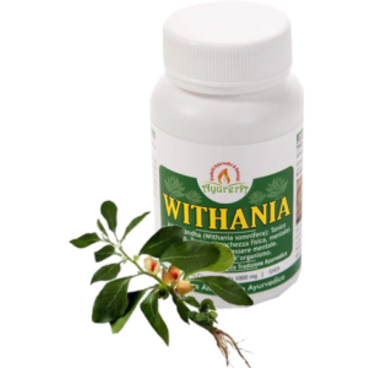 WITHANIA – integratore tonico per aumentare l'energia, promuovere la salute generale e contribuire alla longevità.