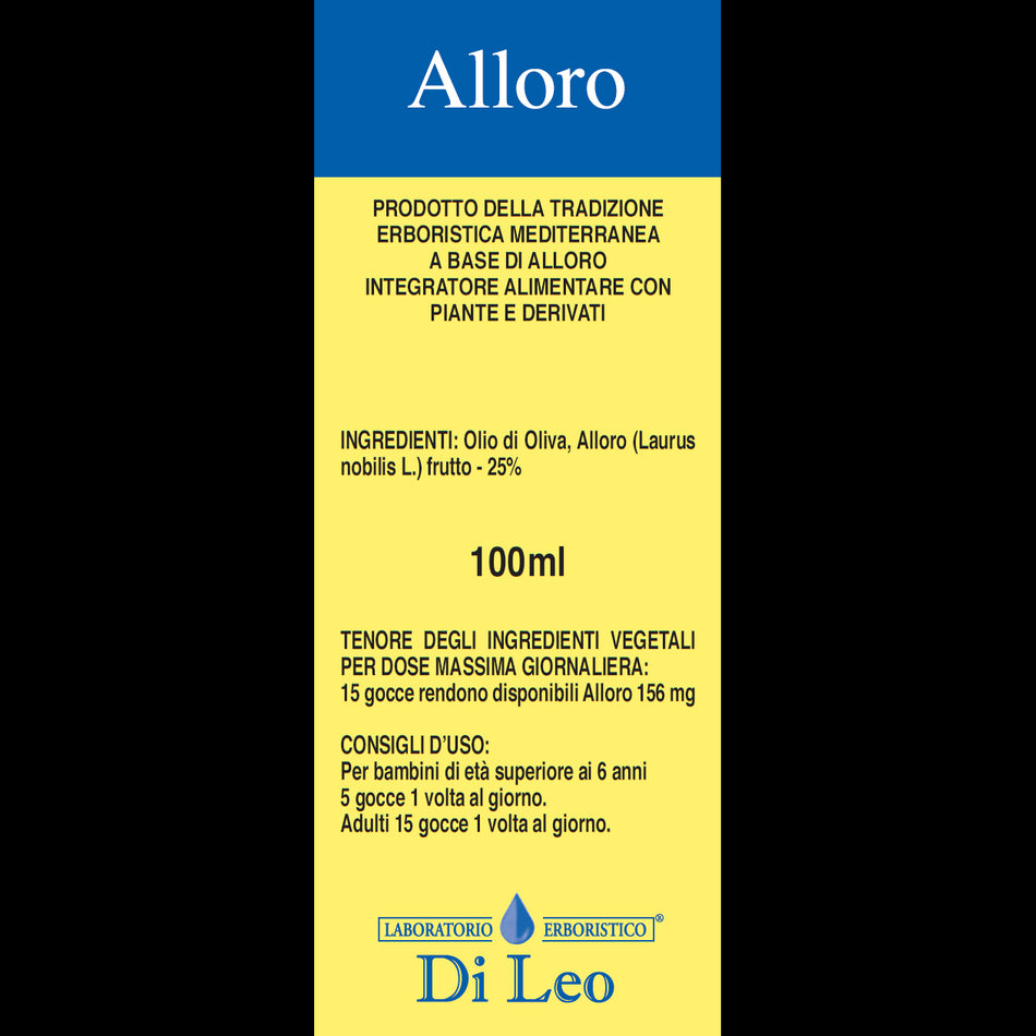 Alloro – 100 ml Prodotti Erboristici LABORATORIO ERBORISTICO DI LEO   