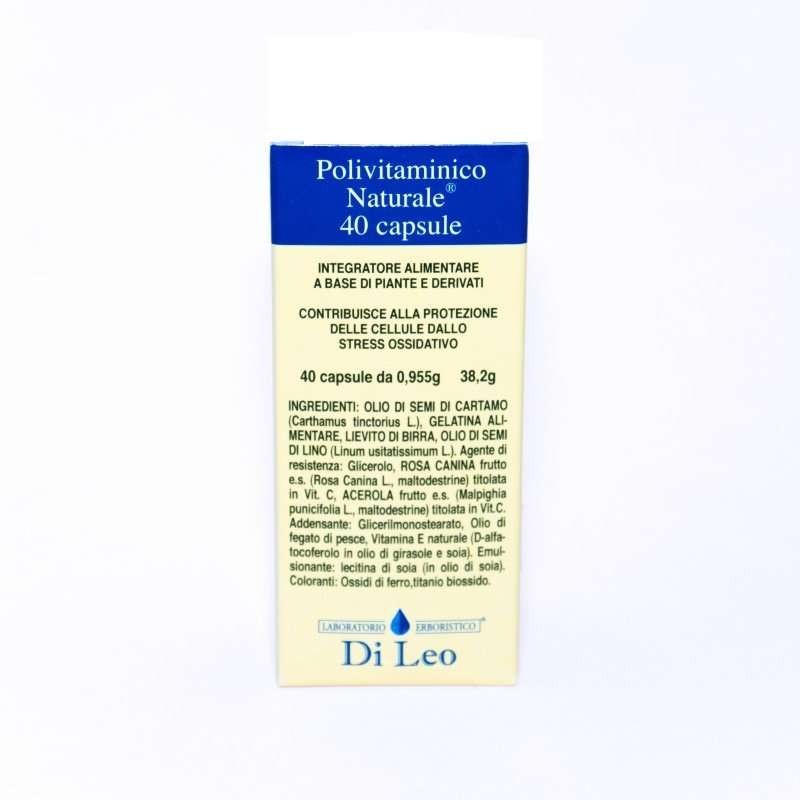 Polivitaminico Naturale® – 40 capsule  LABORATORIO ERBORISTICO DI LEO   