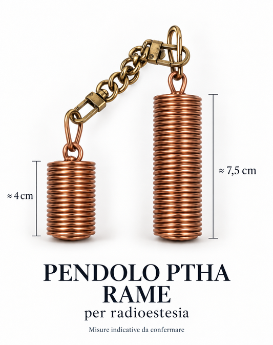 Pendolo Ptah in Rame Puro – doppia bobina 27 cm | Erboristeria Ippocrate