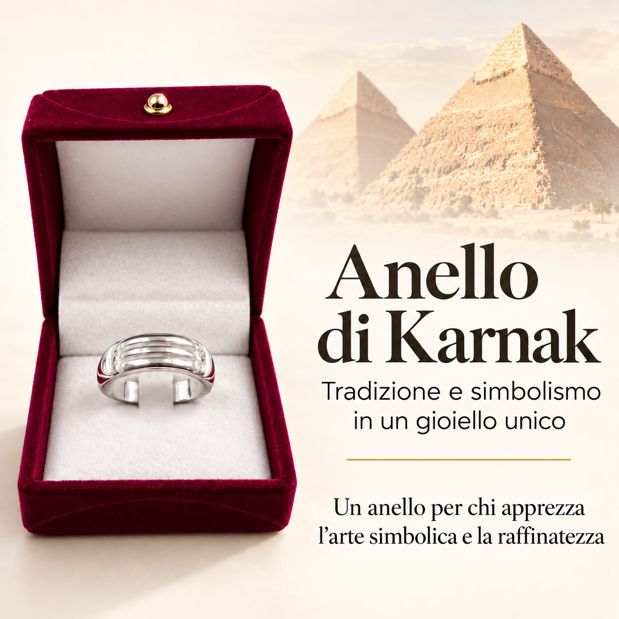 Anello di Karnak originale in argento 925 | Erboristeria Ippocrate