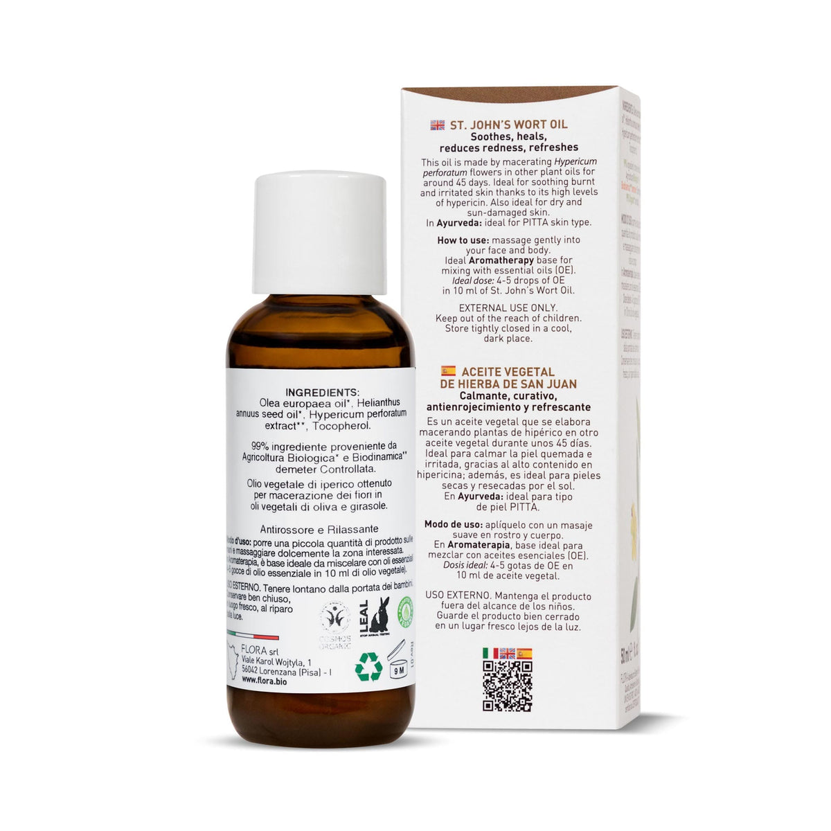 Oleolito di Iperico BIO 50 ml Flora – foto 2