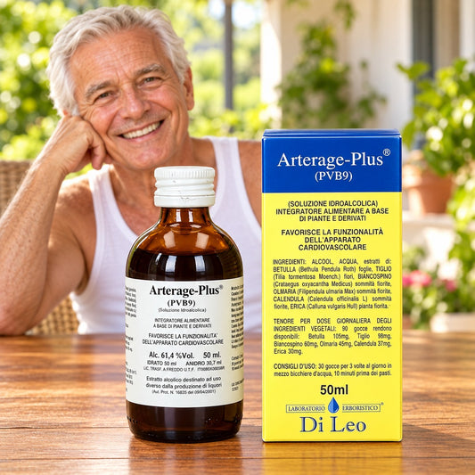 Arterage-Plus® (PVB9) 50 ml Laboratorio Erboristico Di Leo – flacone e confezione | Erboristeria Ippocrate