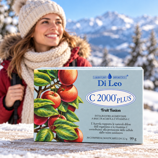 C 2000 Plus Fruit Fusion Laboratorio Erboristico Di Leo – 30 compresse masticabili a base di Acerola e vitamina C