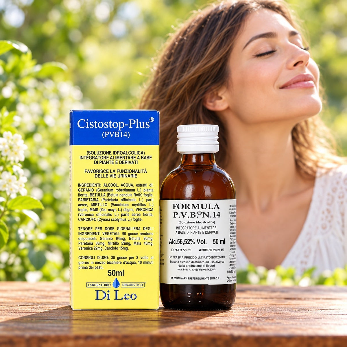 Cistostop-Plus® (PVB14) 50 ml Laboratorio Erboristico Di Leo – flacone e confezione | Erboristeria Ippocrate
