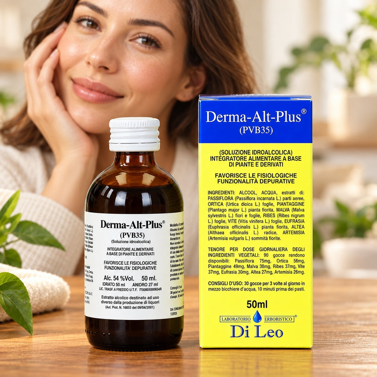 Derma-Alt-Plus® (PVB35) 50 ml Laboratorio Erboristico Di Leo – flacone e confezione | Erboristeria Ippocrate