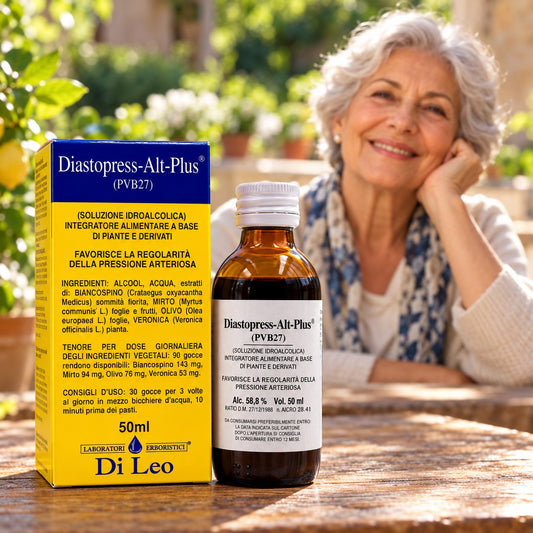 Diastopress-Alt-Plus® (PVB27) 50 ml Laboratorio Erboristico Di Leo – flacone e confezione | Erboristeria Ippocrate