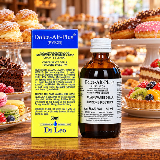 Dolce-Alt-Plus® (PVB25) 50 ml Laboratorio Erboristico Di Leo – flacone e confezione | Erboristeria Ippocrate