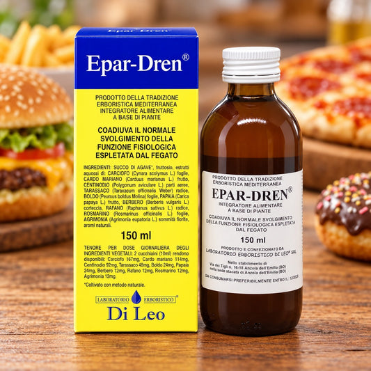 Epar-Dren® 150 ml Laboratorio Erboristico Di Leo – flacone e confezione | Erboristeria Ippocrate