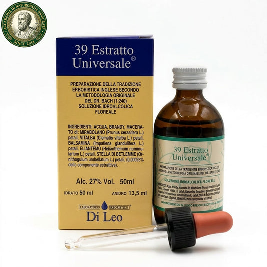 Estratto Universale Di Leo 50 ml gocce, soluzione idroalcolica ai Fiori di Bach – Erboristeria Ippocrate