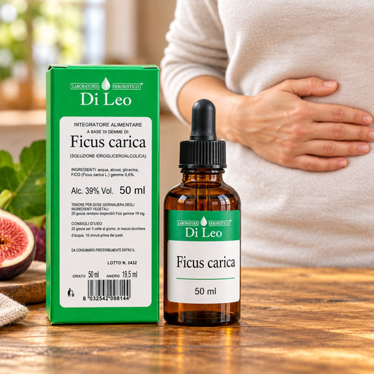 Ficus carica gemmoderivato 50 ml Laboratorio Erboristico Di Leo – flacone contagocce e confezione | Erboristeria Ippocrate