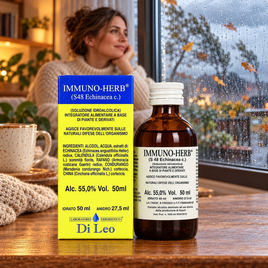 Immuno-Herb® (S48 Echinacea c.) 50 ml Laboratorio Erboristico Di Leo – flacone e confezione | Erboristeria Ippocrate