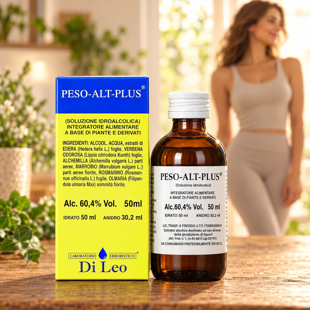 Peso-Alt-Plus® (PVB16) 50 ml Laboratorio Erboristico Di Leo – flacone e confezione | Erboristeria Ippocrate
