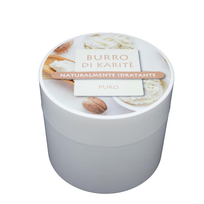 Burro di karitè puro 200 ml in vaso, linea Sapone Marino