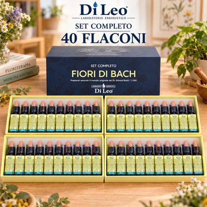 Set completo Fiori di Bach Di Leo – 40 flaconi, preparati secondo il metodo originale del Dr. Edward Bach 1:240